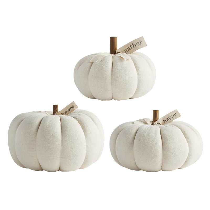 Mud Pie - Cream Pumpkin Sitters - Monogram Market