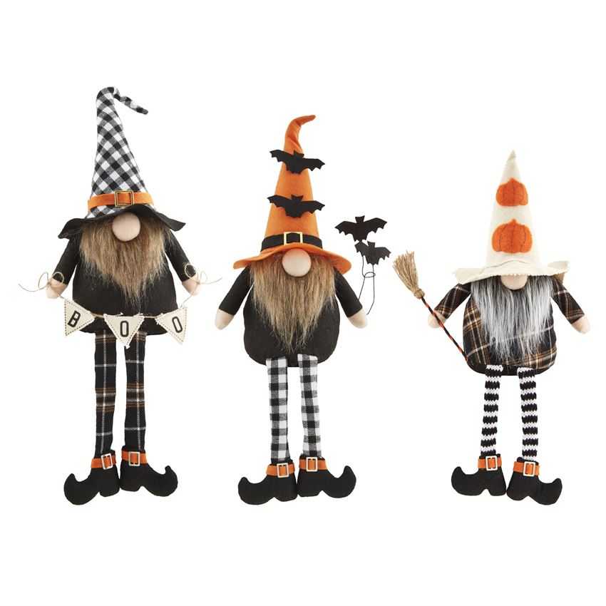 Mud Pie Dangle Leg Halloween Gnomes - Monogram Market