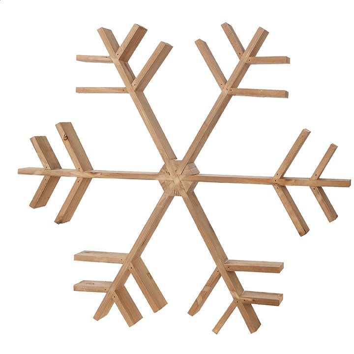 Natural Snowflake Wood Decor - Thumbnail 2