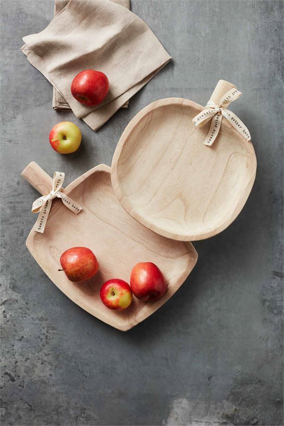 Mud Pie Paulownia Wood Pumpkin Trays - Thumbnail 4