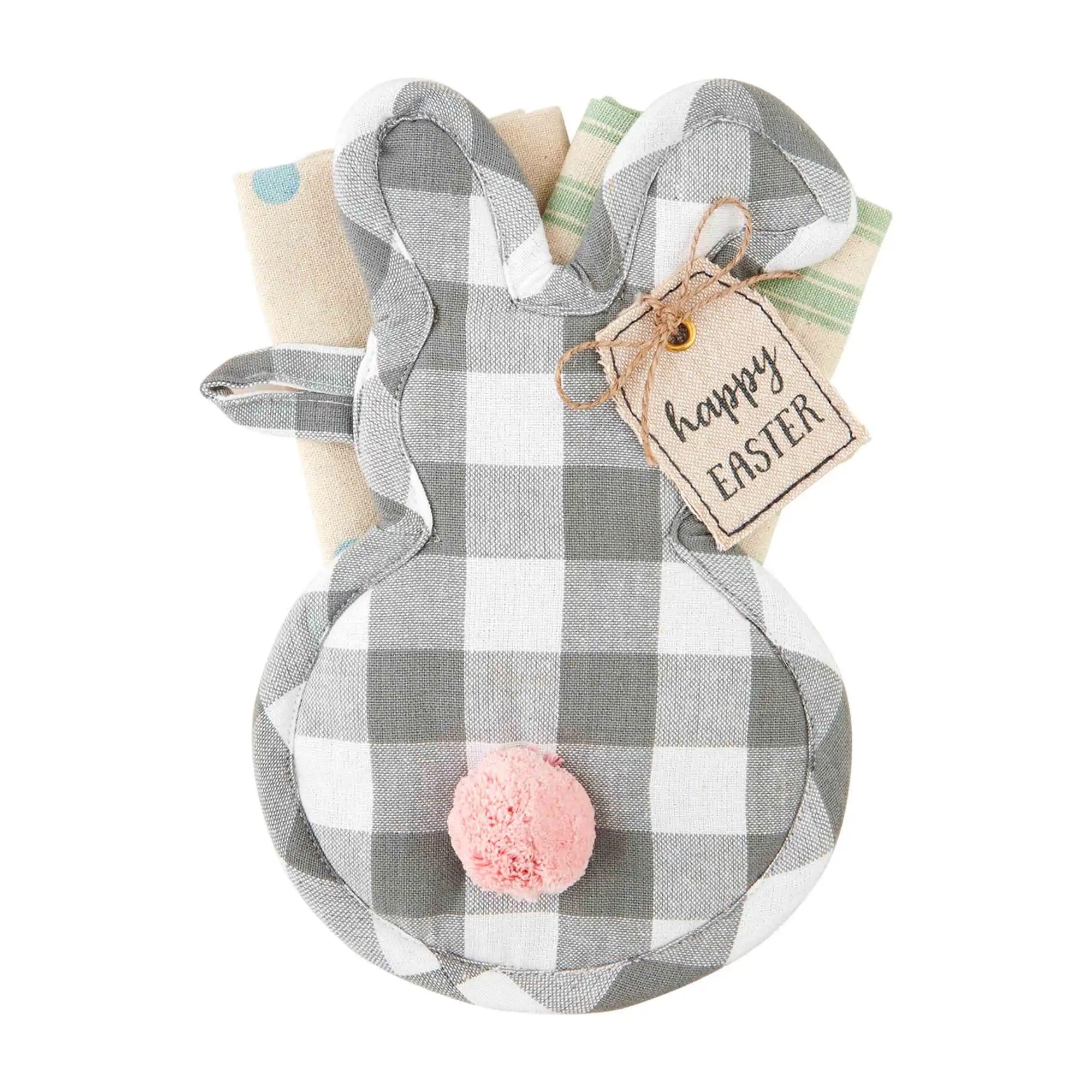 Mud Pie Bunny Pot Holder & Towel - Thumbnail 4