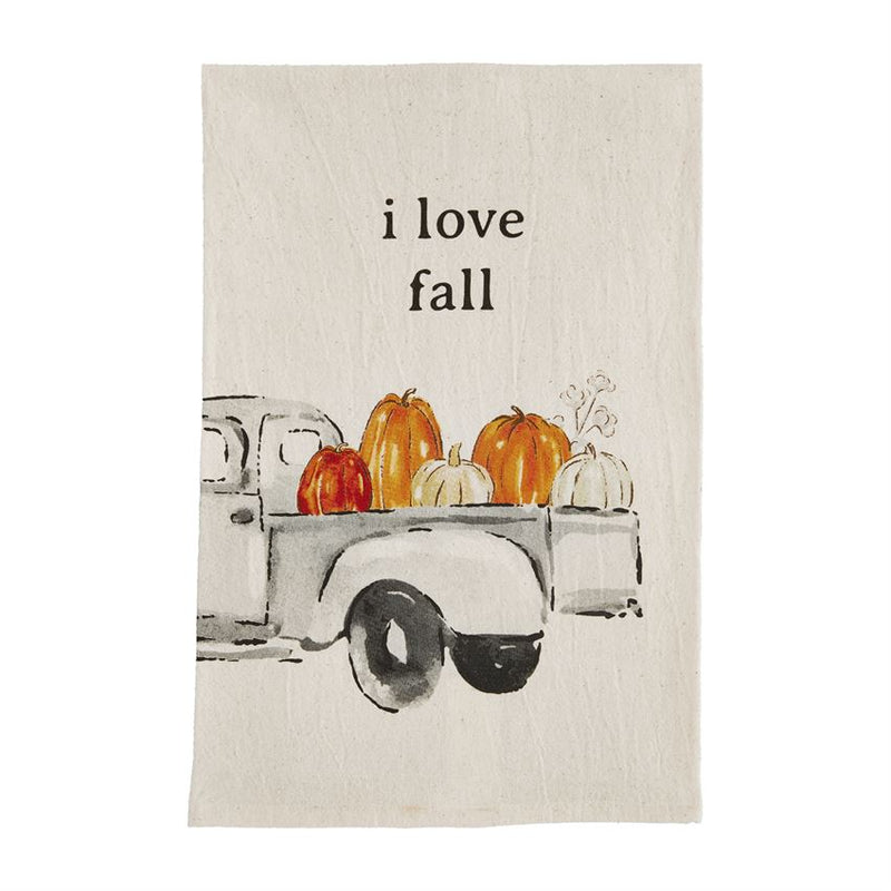 Mud Pie - Fall Watercolor Towels - Monogram Market