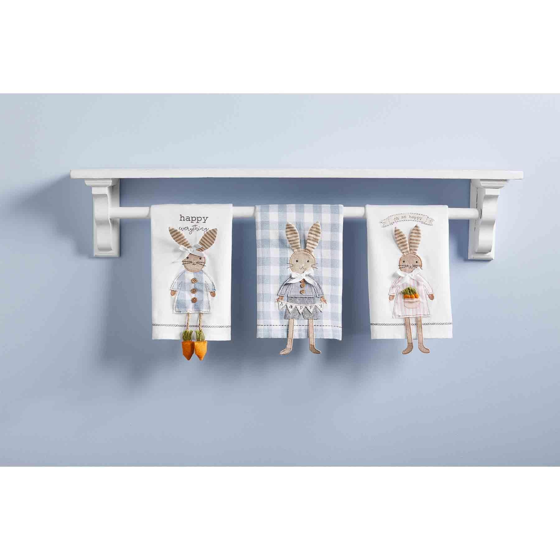 Mud Pie Easter Bunny Dangle Leg Towels - Thumbnail 2