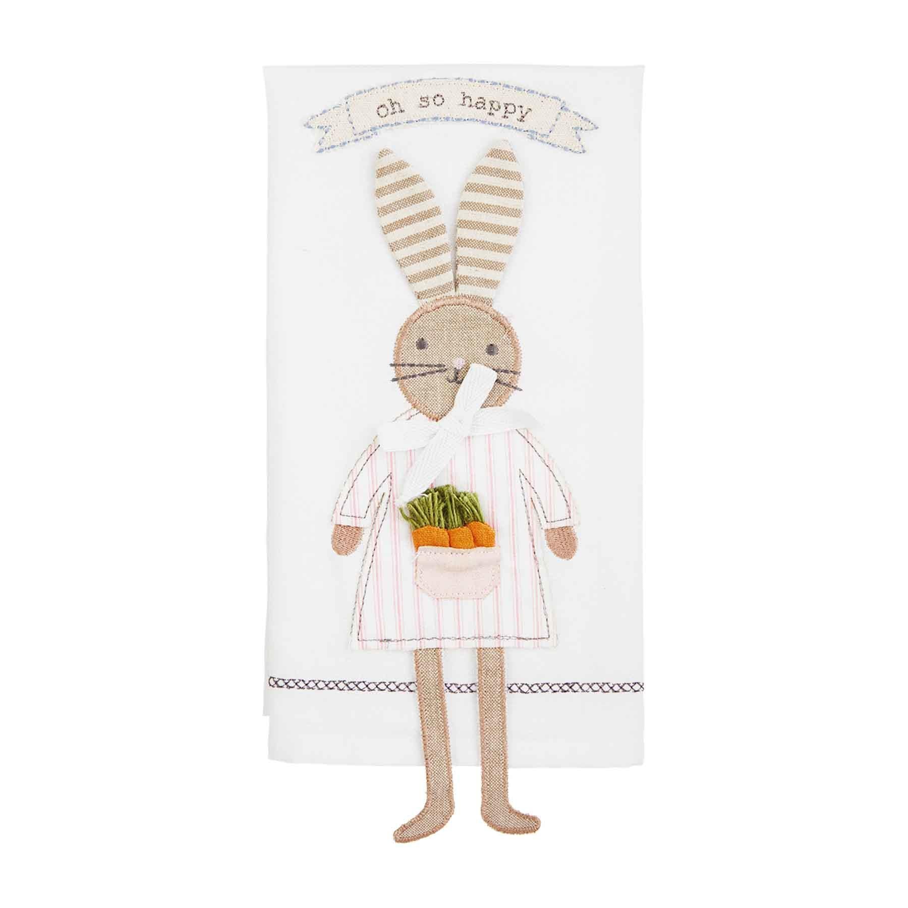 Mud Pie Easter Bunny Dangle Leg Towels - Thumbnail 4