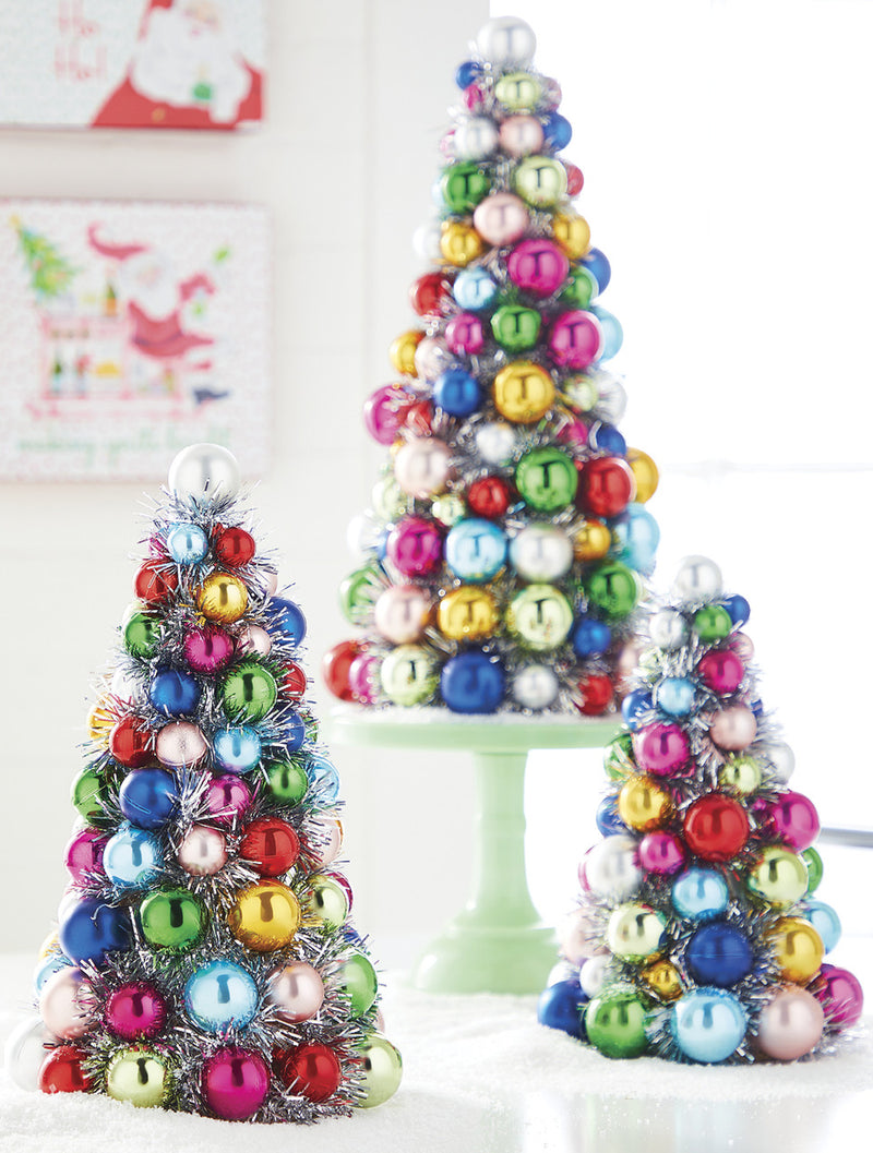 RAZ - Multicolored Ball Ornament Christmas Tree, 15.5" - Monogram Market