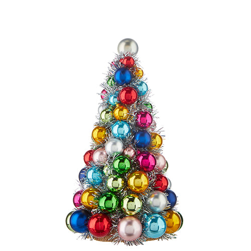 RAZ - Multicolored Ball Ornament Christmas Tree, 13" - Monogram Market