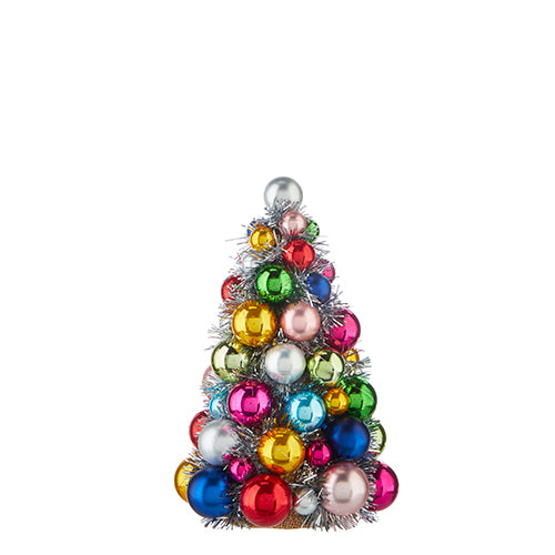 RAZ - Multicolored Ball Ornament Christmas Tree, 10" - Monogram Market