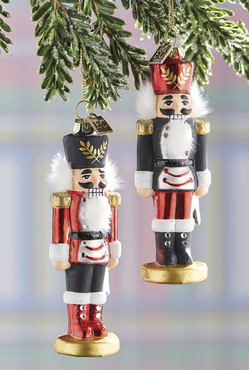 Nutcracker Glass Christmas Ornament - Thumbnail 4