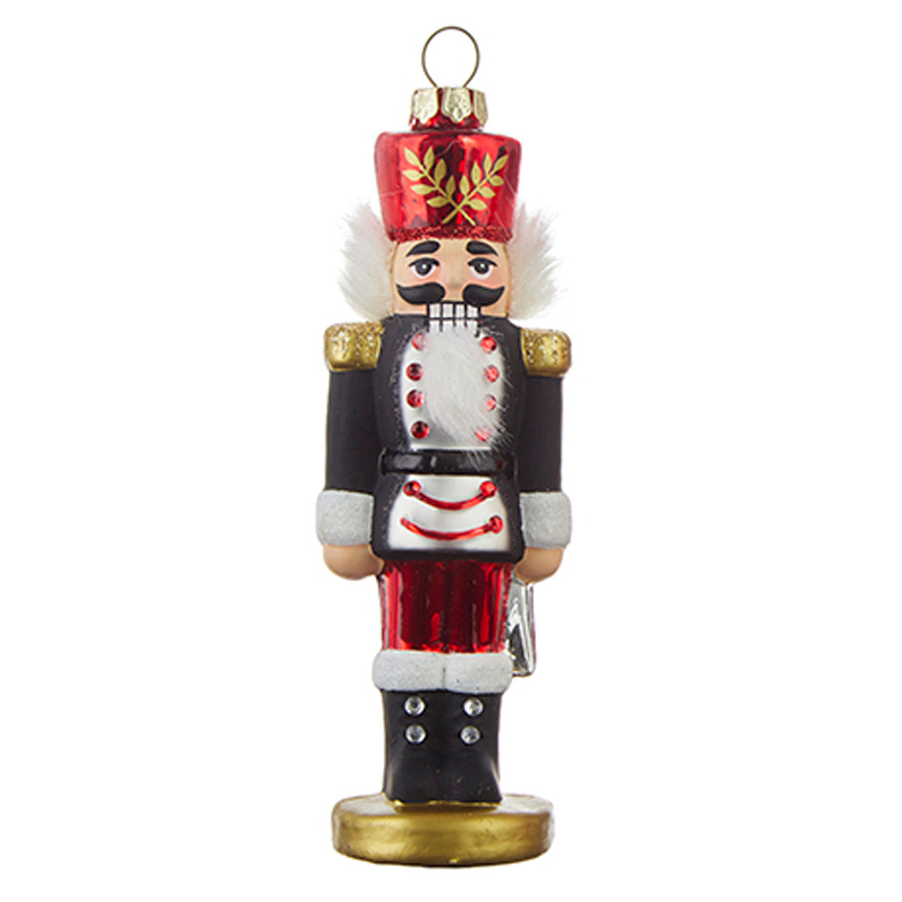 Nutcracker Glass Christmas Ornament - Thumbnail 2