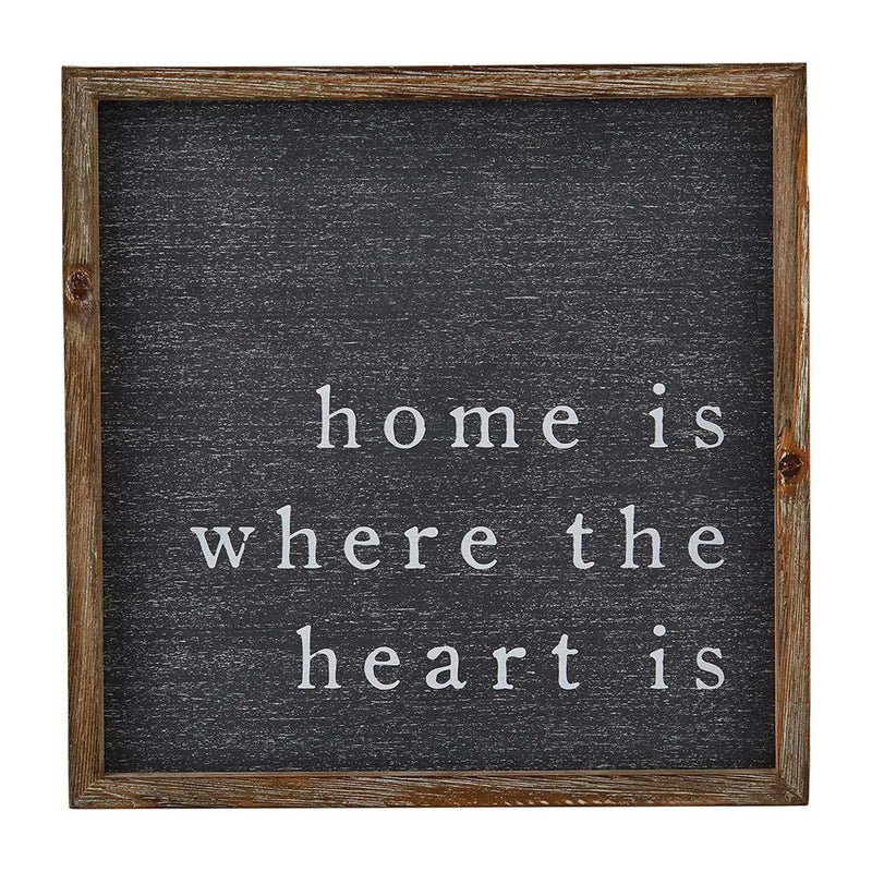 Mud Pie - "Home is Where the Heart is" Wall Sign - Monogram Market