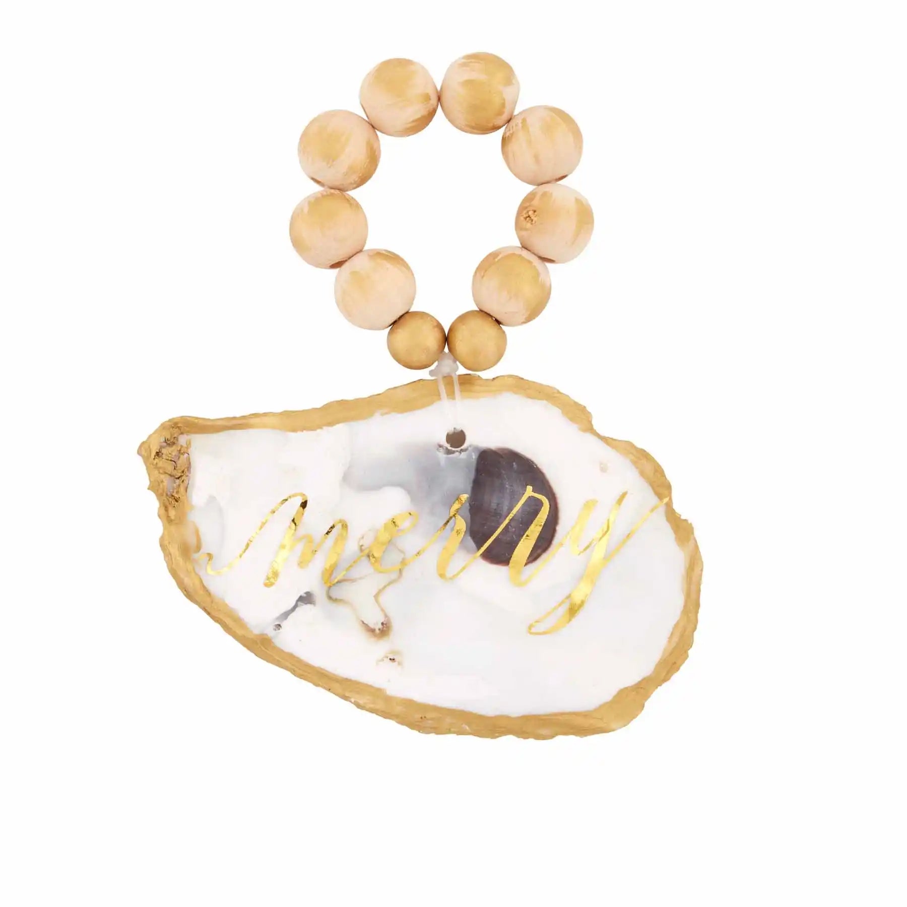 Mud Pie Oyster Shell Ornament - Thumbnail 3