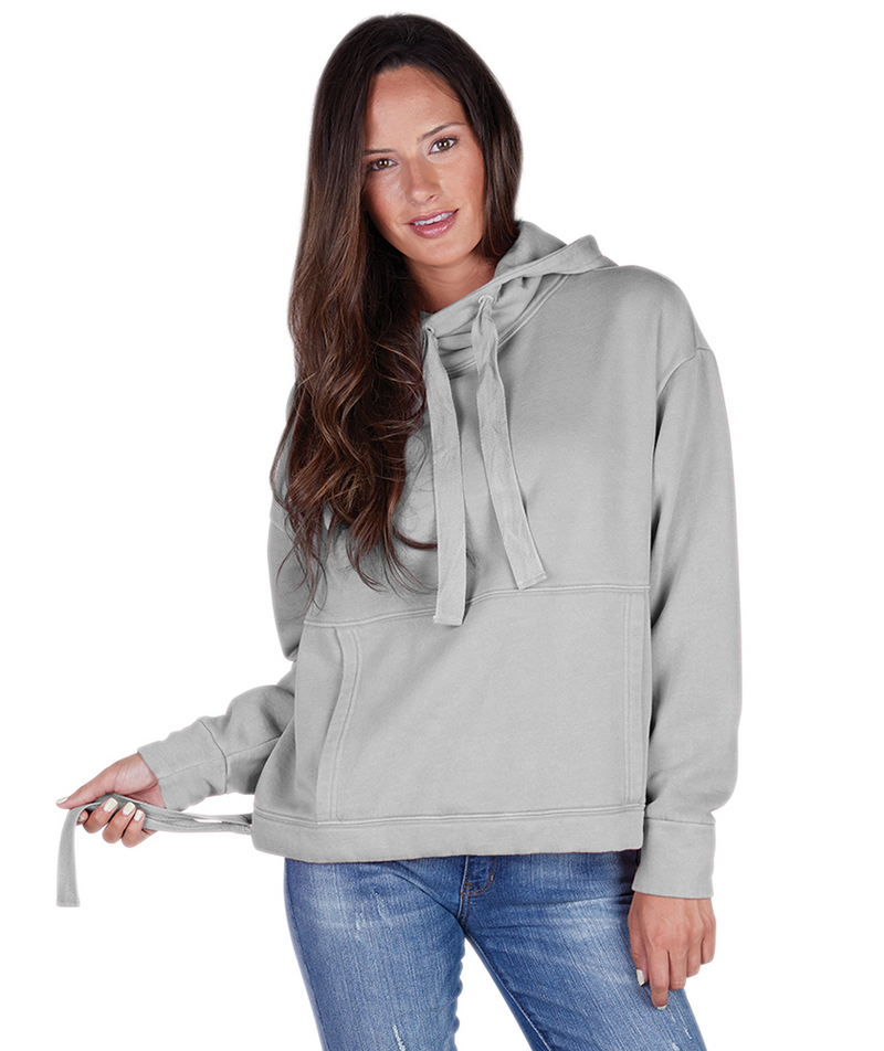 Charles River Laconia Hooded Sweatshirt, Light Grey - Monogram Market