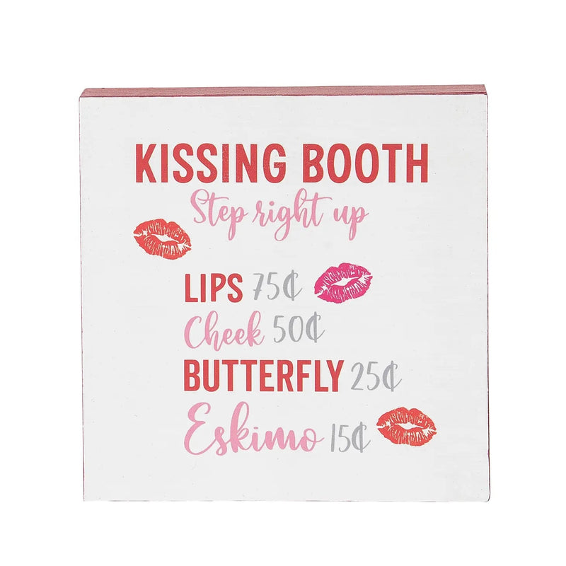 Kissing Booth Shelf Block - Monogram Market