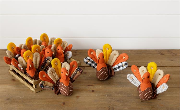 Stuffed Turkey Shelf Sitters