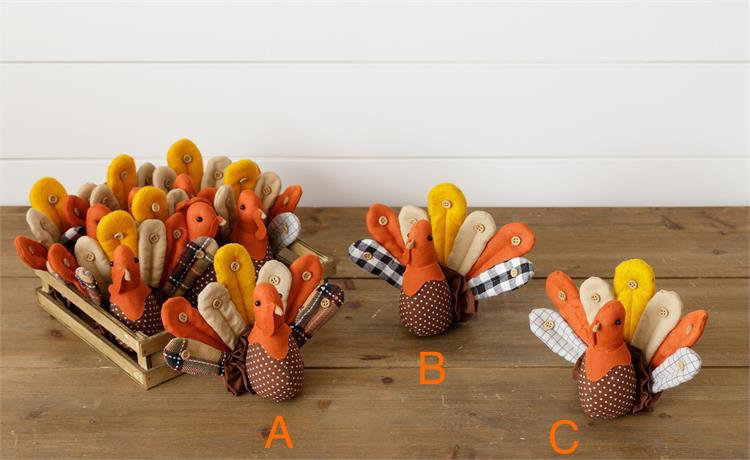 Stuffed Turkey Shelf Sitters - Thumbnail 2