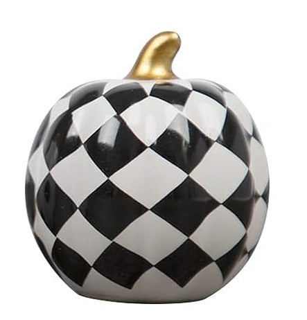 Ceramic Pumpkin Sitters, Black & White - Monogram Market