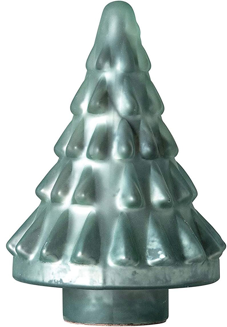 Rustic Mint Green Glass Christmas Tree