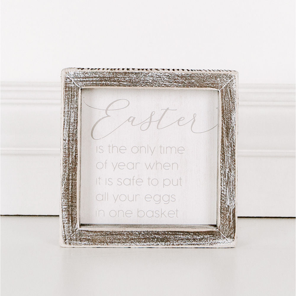 Eggs in One Basket Easter Sign