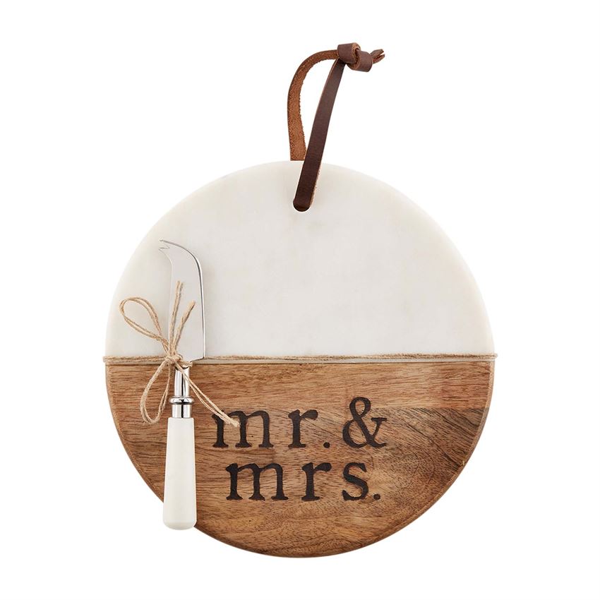Mud Pie - Mr. & Mrs. Board Set - Monogram Market