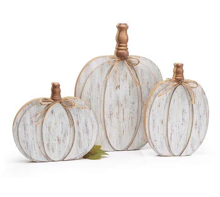 Monogram Market Wooden Pumpkins