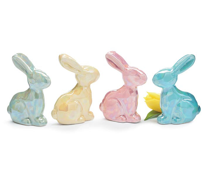 Pearlized Bunny Figure - Monogram Market