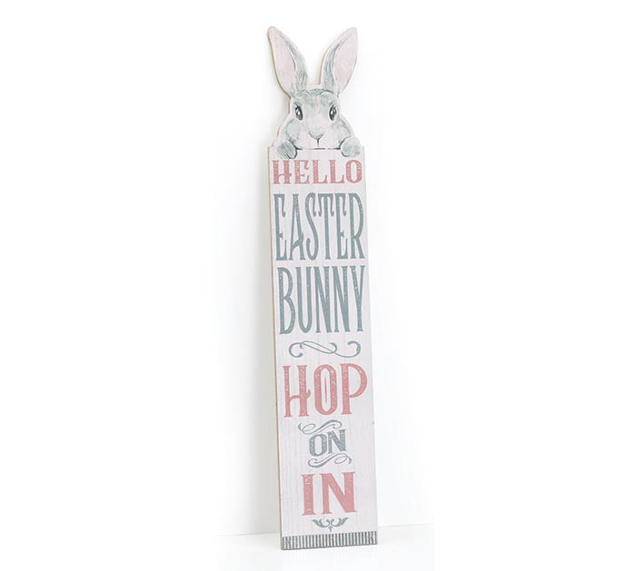 Peeking Easter Bunny Porch Sign - Monogram Market