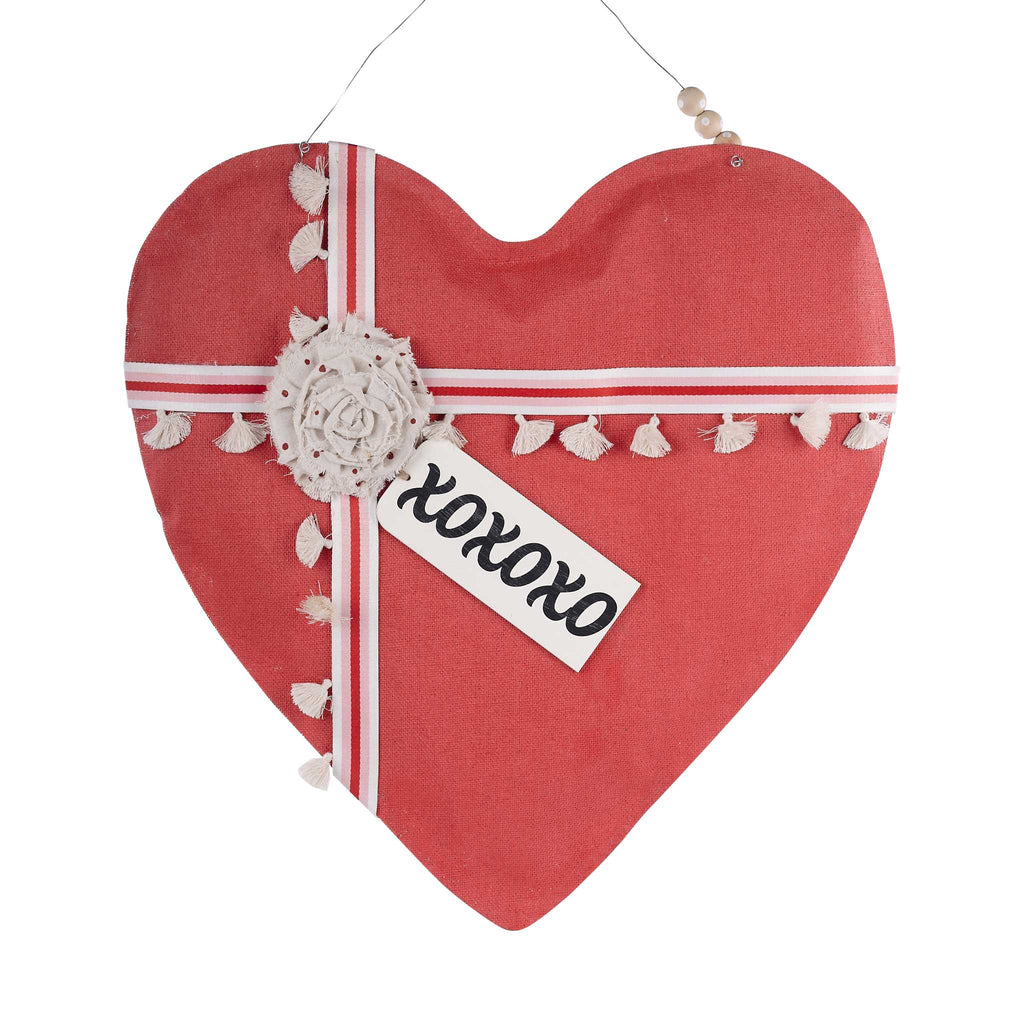 XOXO Red Heart Door Hanger - Monogram Market