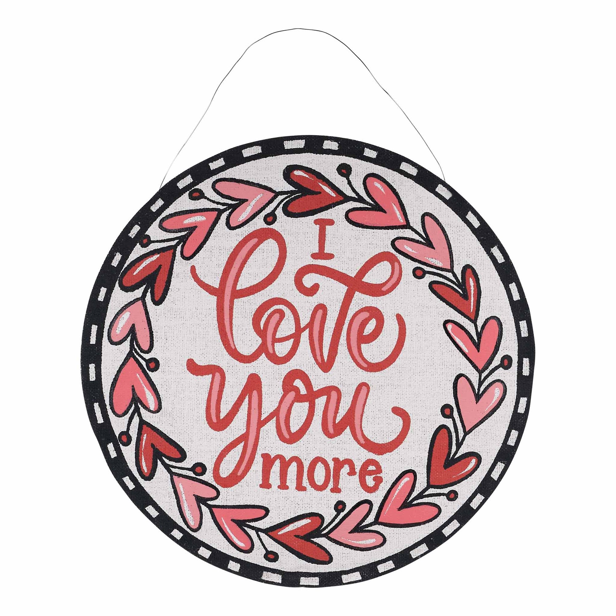 Reversible Love You Heart & St. Patrick's Day Door Hanger