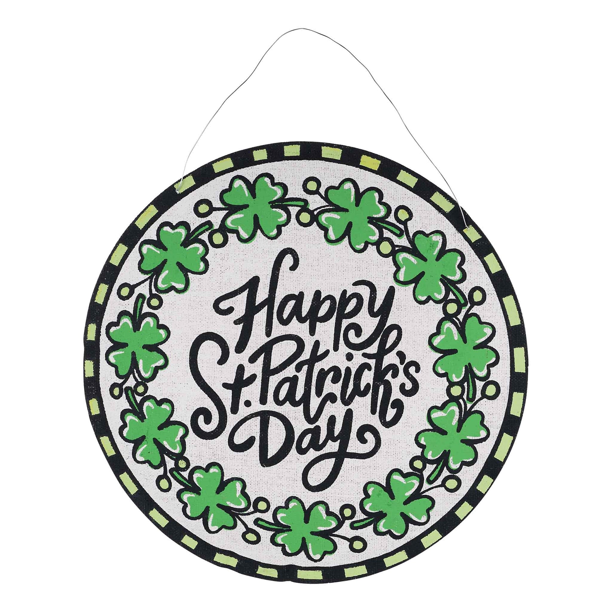 Reversible Love You Heart & St. Patrick's Day Door Hanger - Thumbnail 2