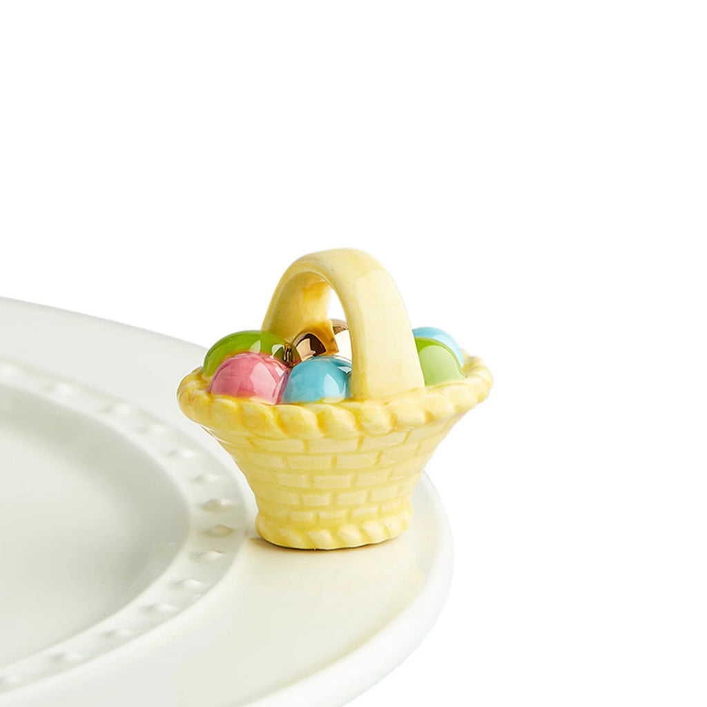 Nora Fleming - "A Tisket, A Tasket" Easter Basket Mini - Monogram Market