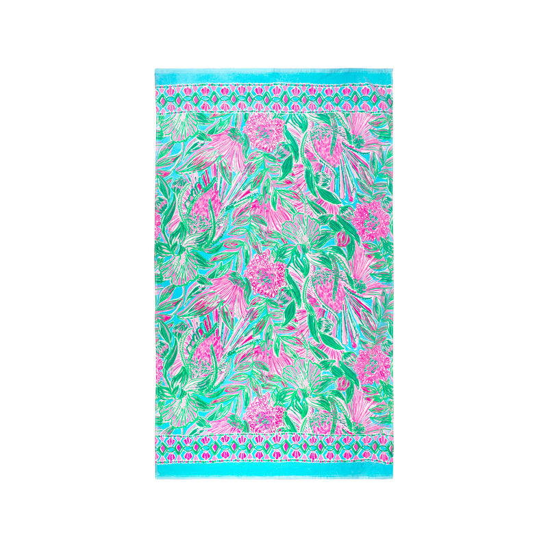 Lilly Pulitzer Beach Towel, Coming In Hot - Monogram Market