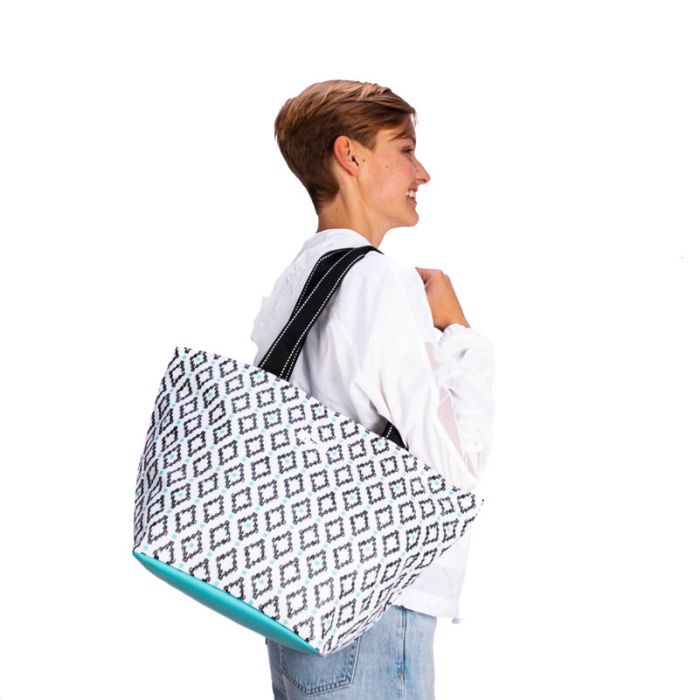 SCOUT "Daytripper" Shoulder Bag, Teal Diamond - Monogram Market