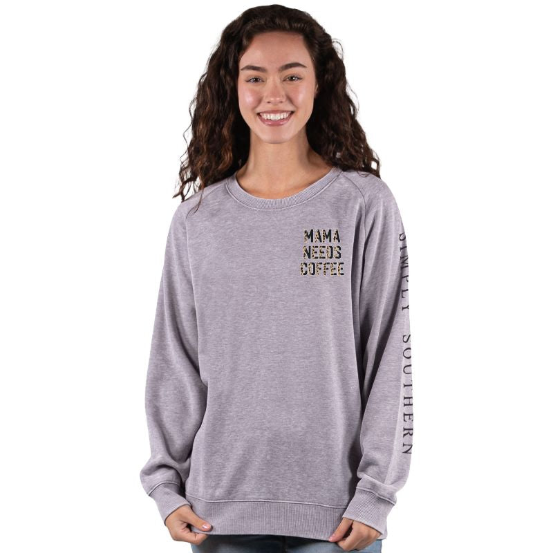Simply Southern, Pullover - MAMA NEEDS COFFEE - Monogram Market