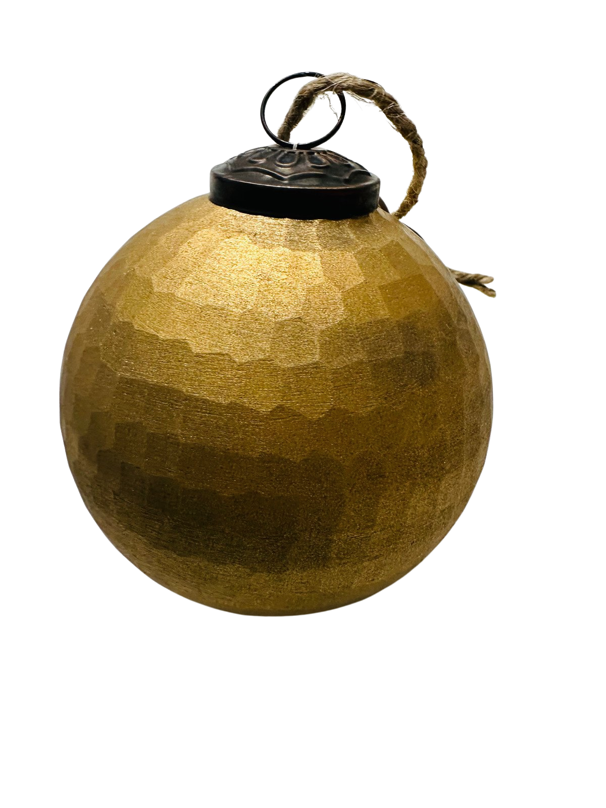 Duncan Gold Glass Ornament