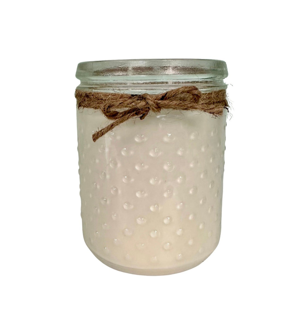 Sweet Wick Candle Company - Clear Hobnail Jar Candle - Monogram Market