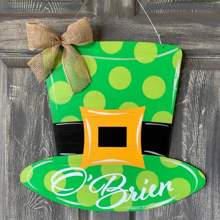 St. Patrick's Day Hat Door Hanger