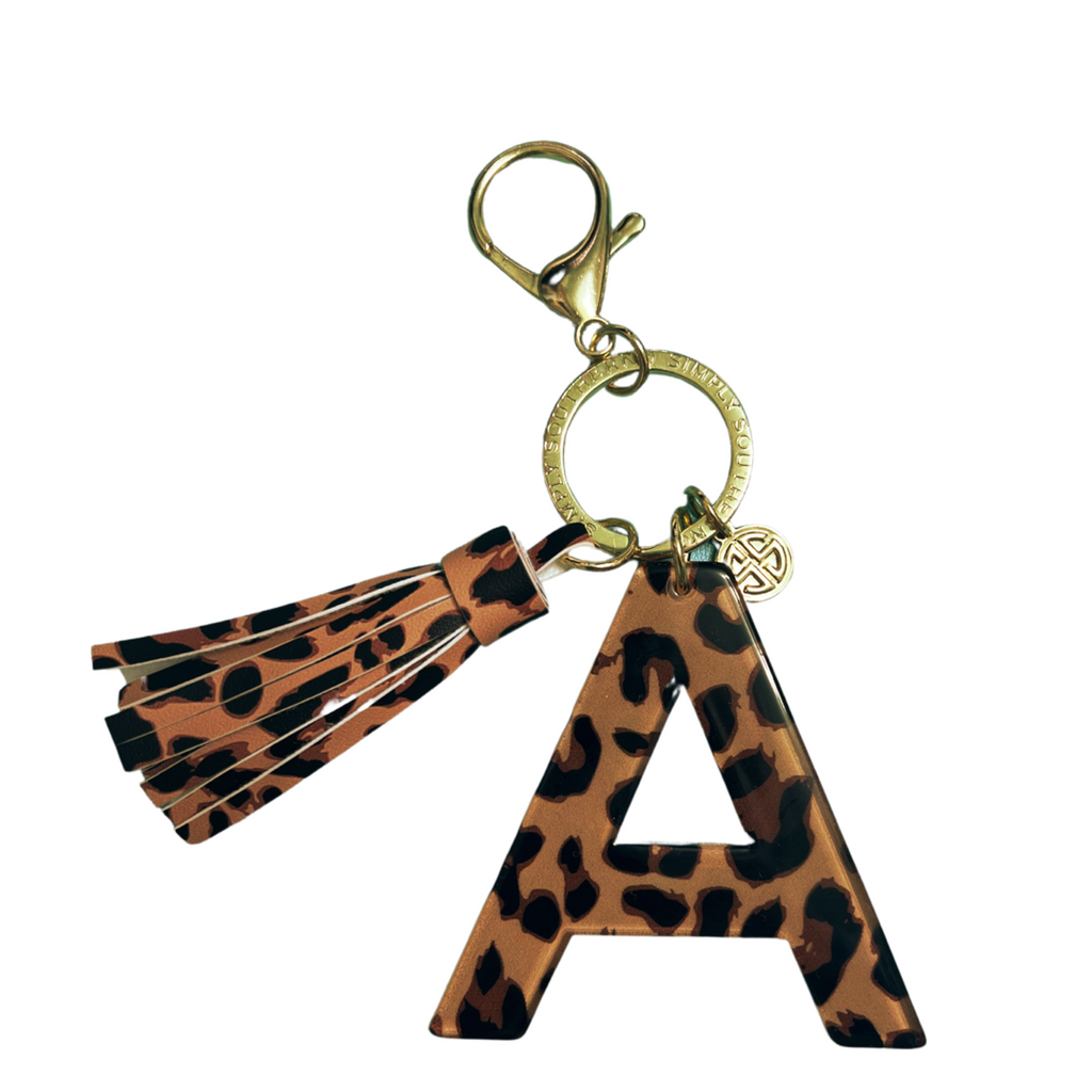 Simply Southern Initial Keychains (Leopard & Sunflowers) - Monogram Market