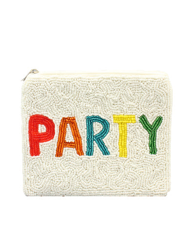 Beaded Pouch, PARTY - Monogram Market