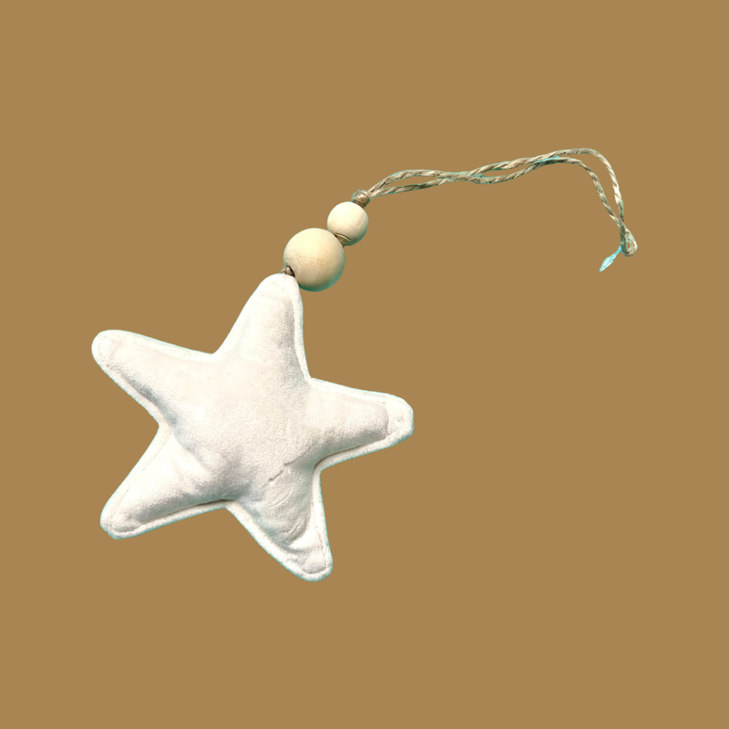 Velvet Star Ornament, 5" - Monogram Market