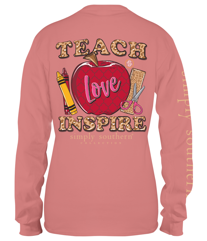 Simply Southern, Long Sleeve Tee - TEACH LOVE INSPIRE - Monogram Market