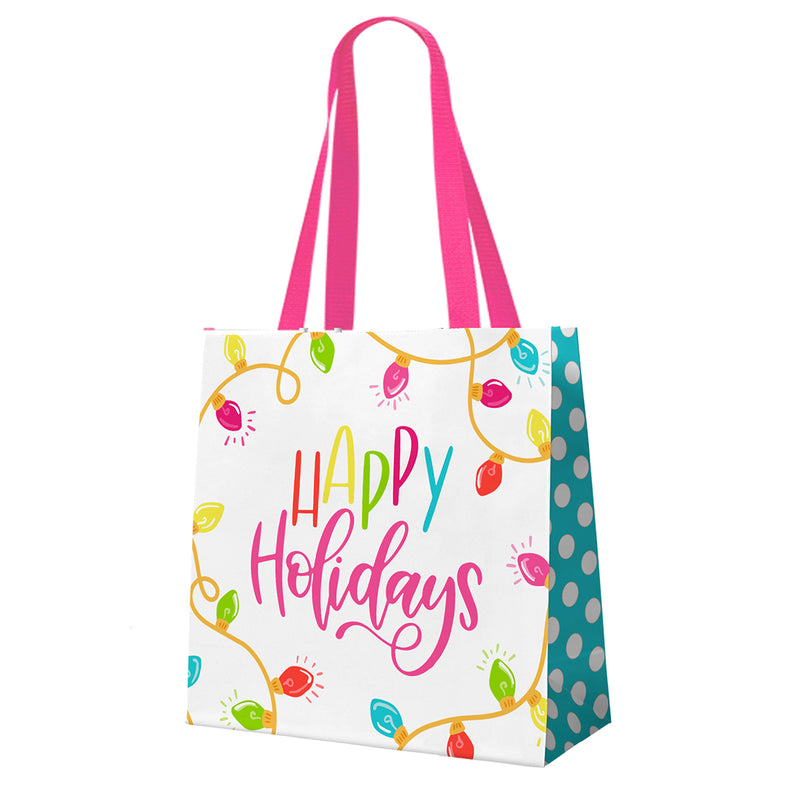 Reusable Gift Bag - Happy Holidays - Monogram Market