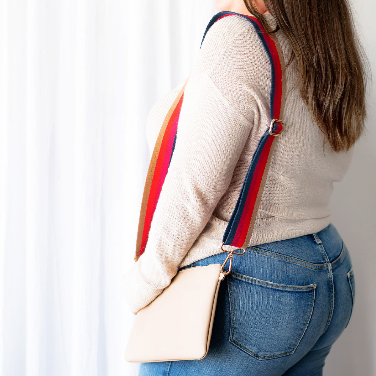 Crossbody Strap, Bright Stripe - Thumbnail 2