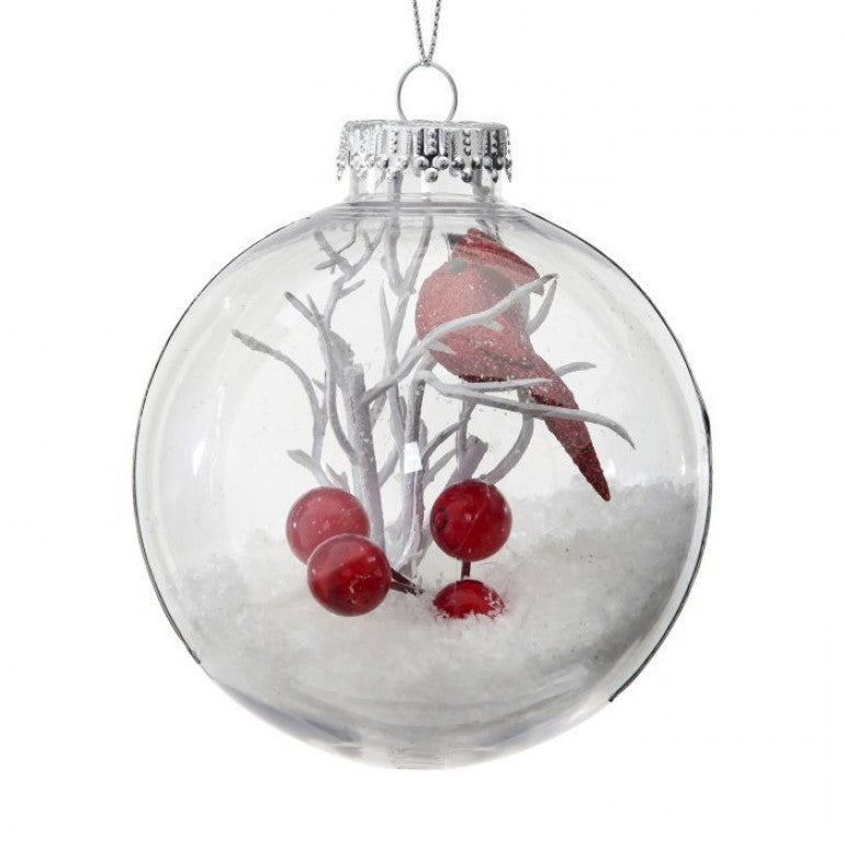 Cardinal on Branch Ornament