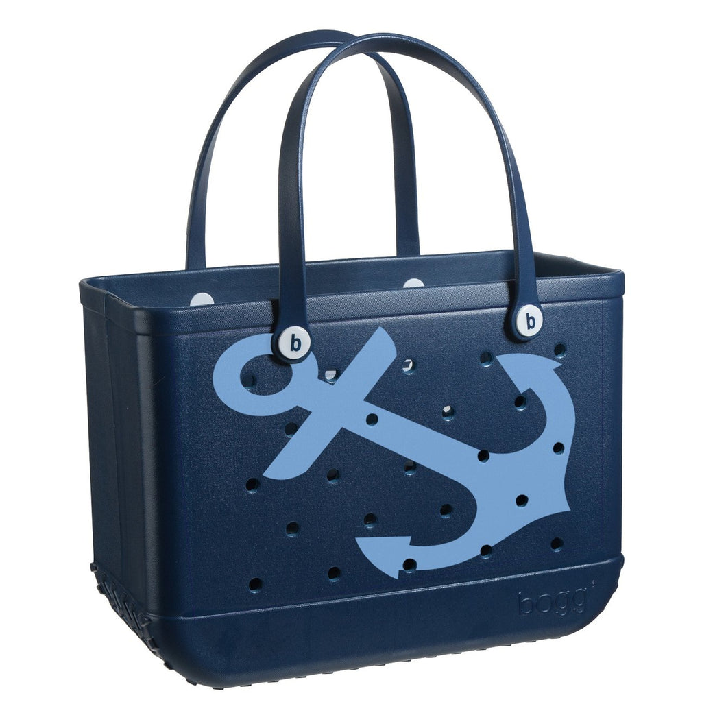 Original Bogg Bag - Large Tote,  LIMITED EDITION Navy with Anchors - Monogram Market