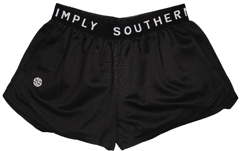 Simply Southern - Cheer Shorts, Black - Monogram Market