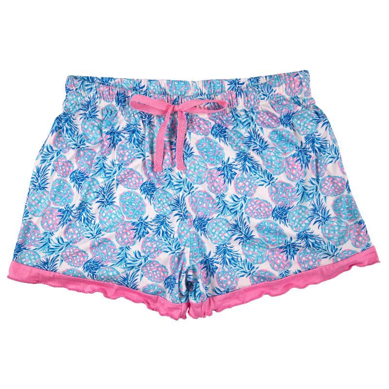 Simply Southern - YOUTH Lounge Shorts, PINEAPPLE - Monogram Market