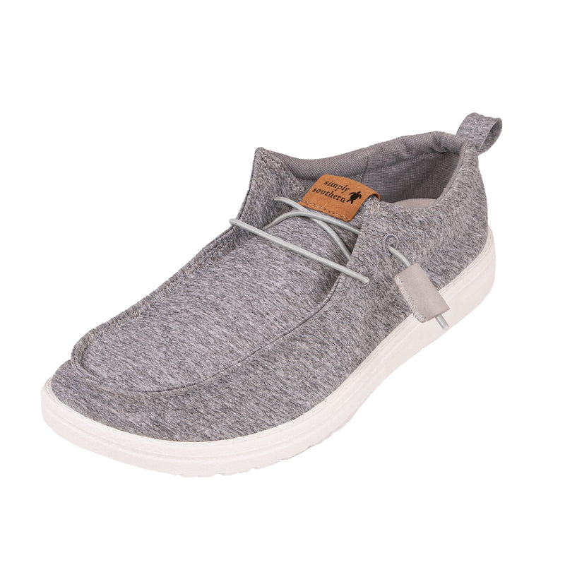 Simply Southern YOUTH Slip-On Shoes, Heather Gray - Monogram Market