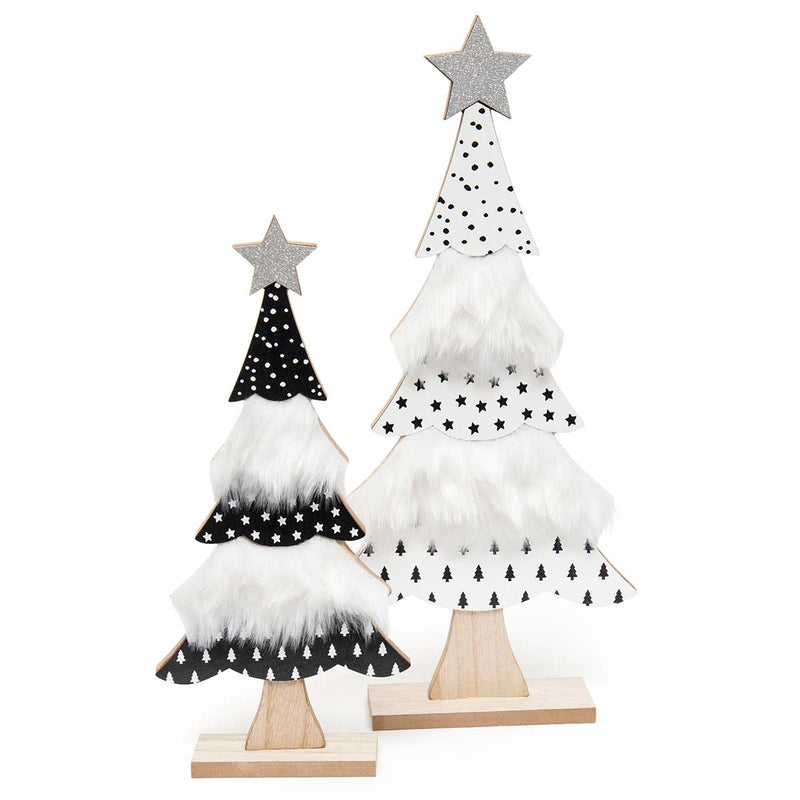 12" Wooden Christmas Tree Shelf Sitter - Monogram Market