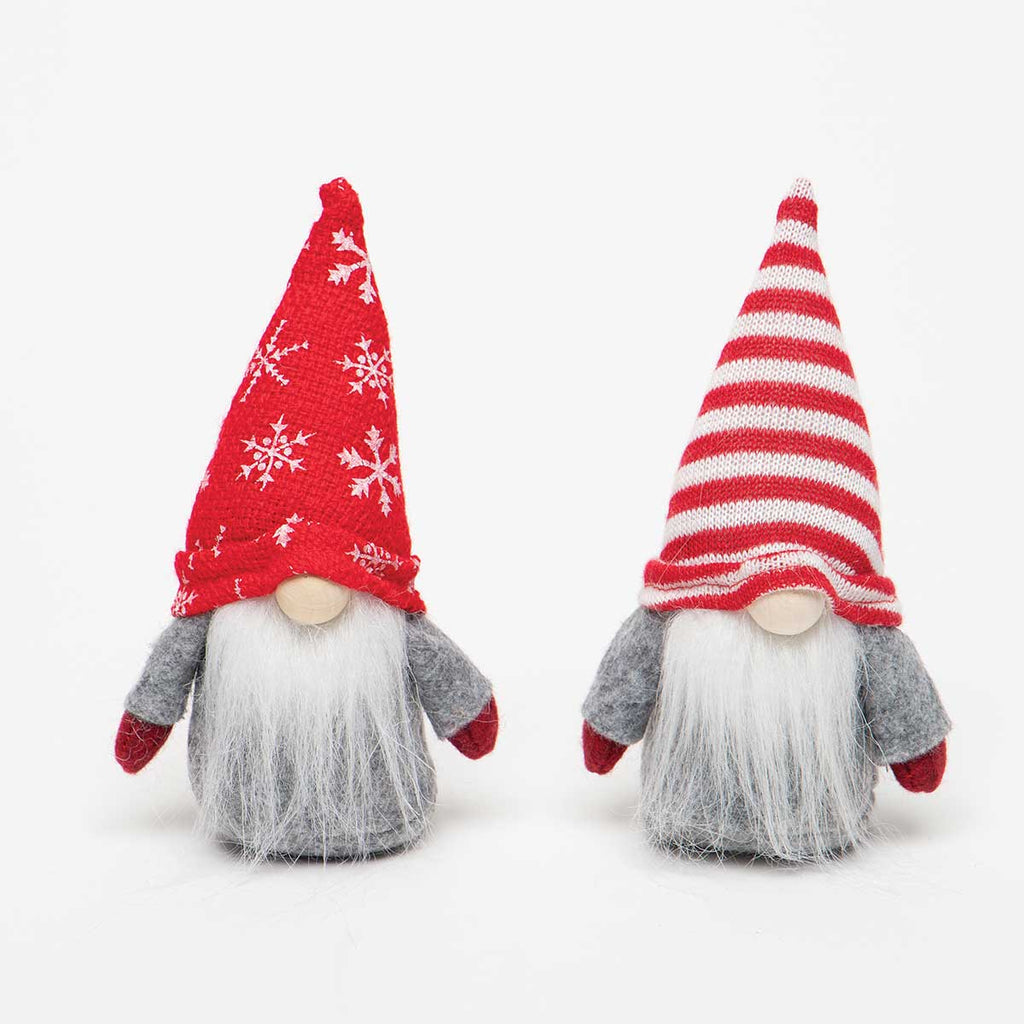 Red & White Snowflake Gnomes, 6" - Monogram Market