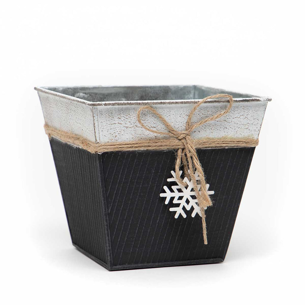 Decorative Snowflake Bucket - Monogram Market